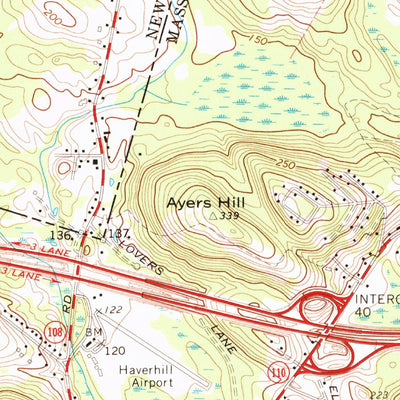 United States Geological Survey Haverhill, MA-NH (1972, 24000-Scale) digital map