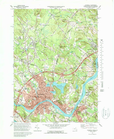 United States Geological Survey Haverhill, MA-NH (1972, 25000-Scale) digital map
