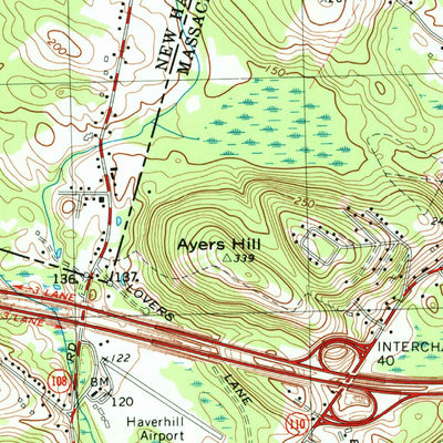 United States Geological Survey Haverhill, MA-NH (1972, 25000-Scale) digital map