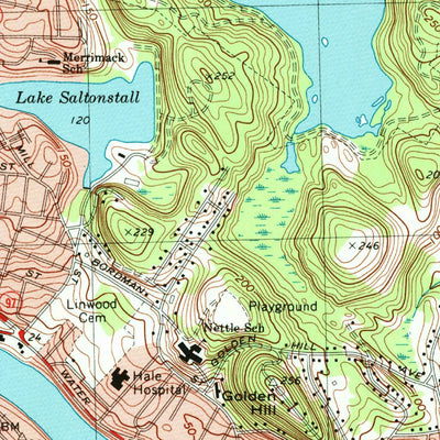 United States Geological Survey Haverhill, MA-NH (1972, 25000-Scale) digital map