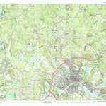 United States Geological Survey Haverhill, MA-NH (1985, 25000-Scale) digital map