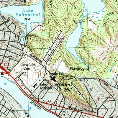 United States Geological Survey Haverhill, MA-NH (1985, 25000-Scale) digital map