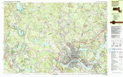 United States Geological Survey Haverhill, MA-NH (1987, 25000-Scale) digital map