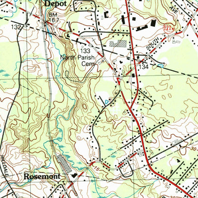 United States Geological Survey Haverhill, MA-NH (1987, 25000-Scale) digital map