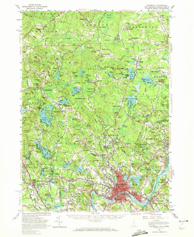 United States Geological Survey Haverhill, NH-MA (1956, 62500-Scale) digital map