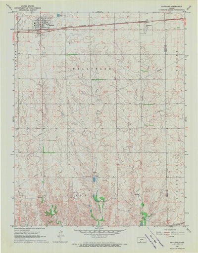 United States Geological Survey Haviland, KS (1968, 24000-Scale) digital map