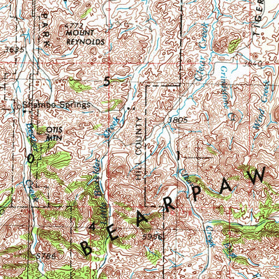 United States Geological Survey Havre, MT (1953, 250000-Scale) digital map