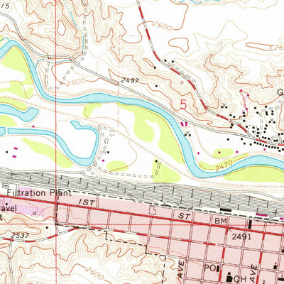 United States Geological Survey Havre, MT (1964, 24000-Scale) digital map