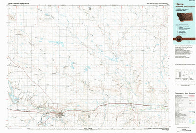 United States Geological Survey Havre, MT (1984, 100000-Scale) digital map
