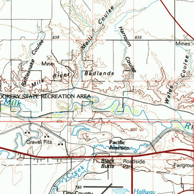 United States Geological Survey Havre, MT (1984, 100000-Scale) digital map