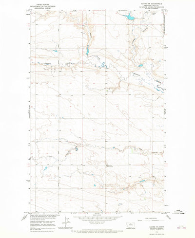 United States Geological Survey Havre NW, MT (1964, 24000-Scale) digital map
