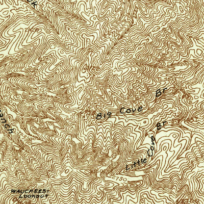 United States Geological Survey Haw Knob, TN-NC (1933, 48000-Scale) digital map