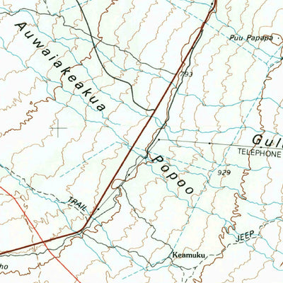 United States Geological Survey Hawaii 1 Of 3, HI (1980, 100000-Scale) digital map