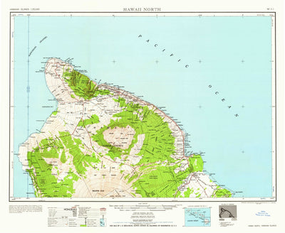 United States Geological Survey Hawaii North, HI (1959, 250000-Scale) digital map