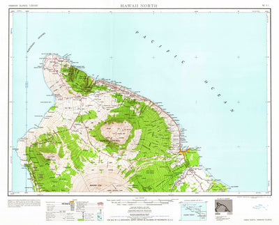 United States Geological Survey Hawaii North, HI (1961, 250000-Scale) digital map