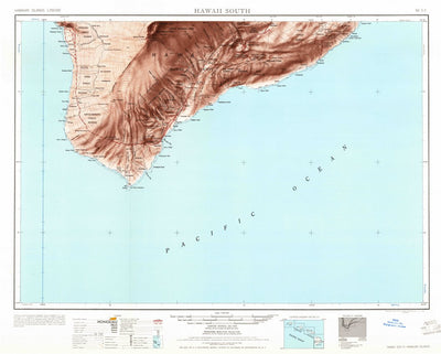 United States Geological Survey Hawaii South, HI (1961, 250000-Scale) digital map