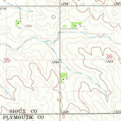 United States Geological Survey Hawarden South, IA-SD (1969, 24000-Scale) digital map