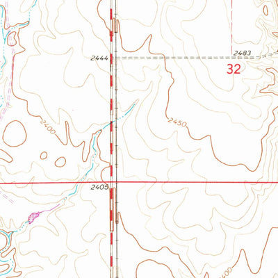 United States Geological Survey Hawk Coulee, MT (1969, 24000-Scale) digital map