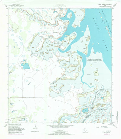 United States Geological Survey Hawk Island, TX (1952, 24000-Scale) digital map