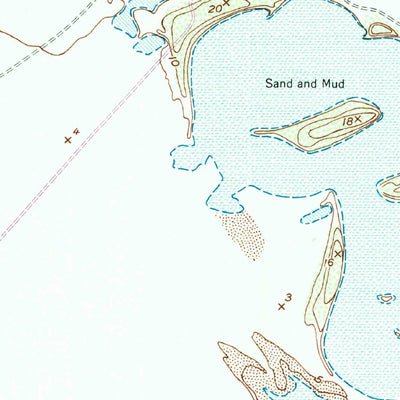 United States Geological Survey Hawk Island, TX (1952, 24000-Scale) digital map