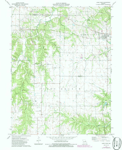 United States Geological Survey Hawk Point, MO (1973, 24000-Scale) digital map