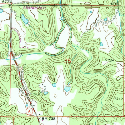 United States Geological Survey Hawk Point, MO (1973, 24000-Scale) digital map