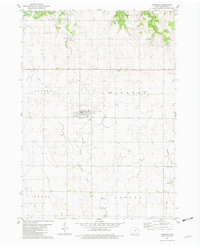 United States Geological Survey Hawkeye, IA (1981, 24000-Scale) digital map