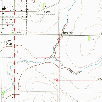 United States Geological Survey Hawkeye, IA (1981, 24000-Scale) digital map