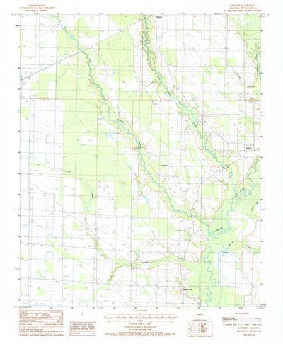 United States Geological Survey Hawkins, AR (1984, 24000-Scale) digital map