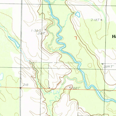 United States Geological Survey Hawkins, AR (1984, 24000-Scale) digital map