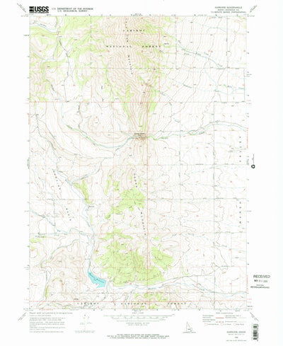 United States Geological Survey Hawkins, ID (1968, 24000-Scale) digital map
