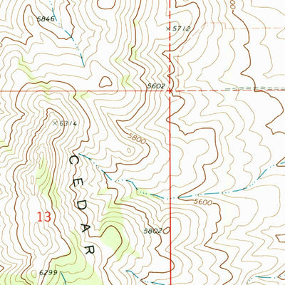 United States Geological Survey Hawkins, ID (1968, 24000-Scale) digital map