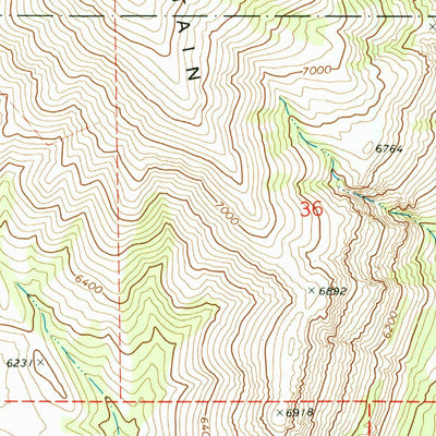 United States Geological Survey Hawkins, ID (1968, 24000-Scale) digital map