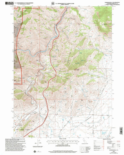 United States Geological Survey Hawkinsville, CA (2001, 24000-Scale) digital map