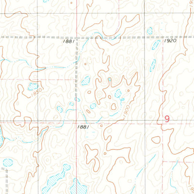 United States Geological Survey Hawks Nest, ND (1978, 24000-Scale) digital map