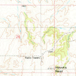 United States Geological Survey Hawks Nest, ND (1978, 24000-Scale) digital map