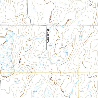 United States Geological Survey Hawks Nest, ND (2020, 24000-Scale) digital map