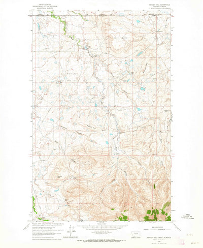 United States Geological Survey Hawley Hill, MT (1962, 24000-Scale) digital map