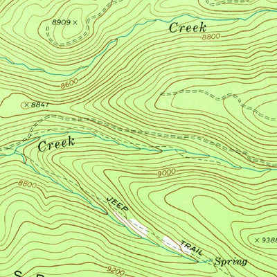 United States Geological Survey Hawley Lake East, AZ (1978, 24000-Scale) digital map