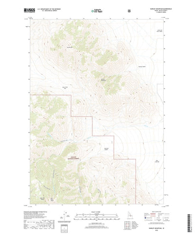 United States Geological Survey Hawley Mountain, ID (2020, 24000-Scale) digital map