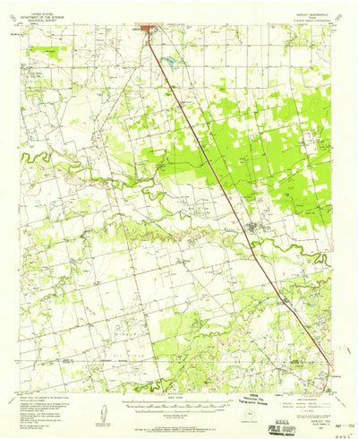 United States Geological Survey Hawley, TX (1957, 62500-Scale) digital map
