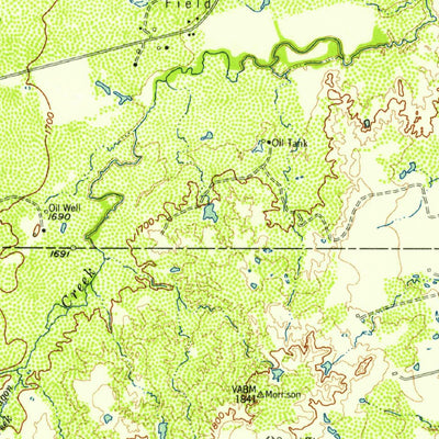 United States Geological Survey Hawley, TX (1957, 62500-Scale) digital map