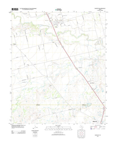 United States Geological Survey Hawley, TX (2012, 24000-Scale) digital map