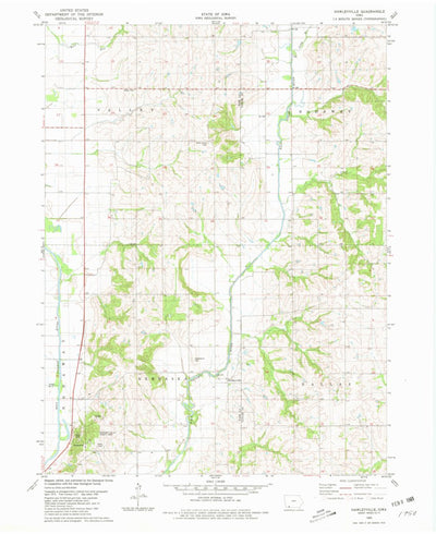 United States Geological Survey Hawleyville, IA (1980, 24000-Scale) digital map