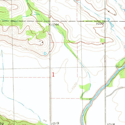 United States Geological Survey Hawleyville, IA (1980, 24000-Scale) digital map