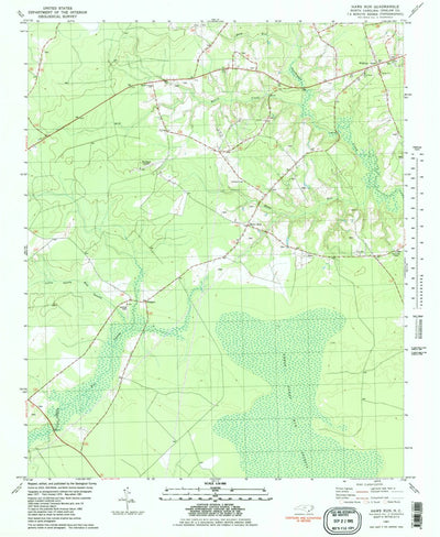 United States Geological Survey Haws Run, NC (1981, 24000-Scale) digital map