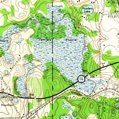 United States Geological Survey Hawthorn, FL (1943, 62500-Scale) digital map