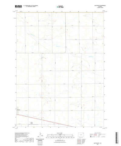 United States Geological Survey Haxtun East, CO (2022, 24000-Scale) digital map
