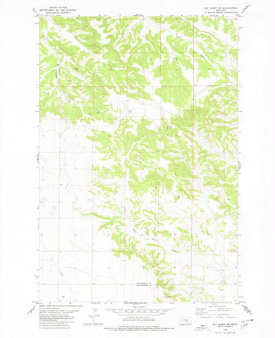 United States Geological Survey Hay Basin NE, MT (1979, 24000-Scale) digital map