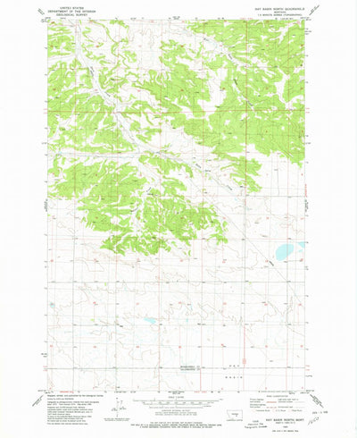 United States Geological Survey Hay Basin North, MT (1980, 24000-Scale) digital map